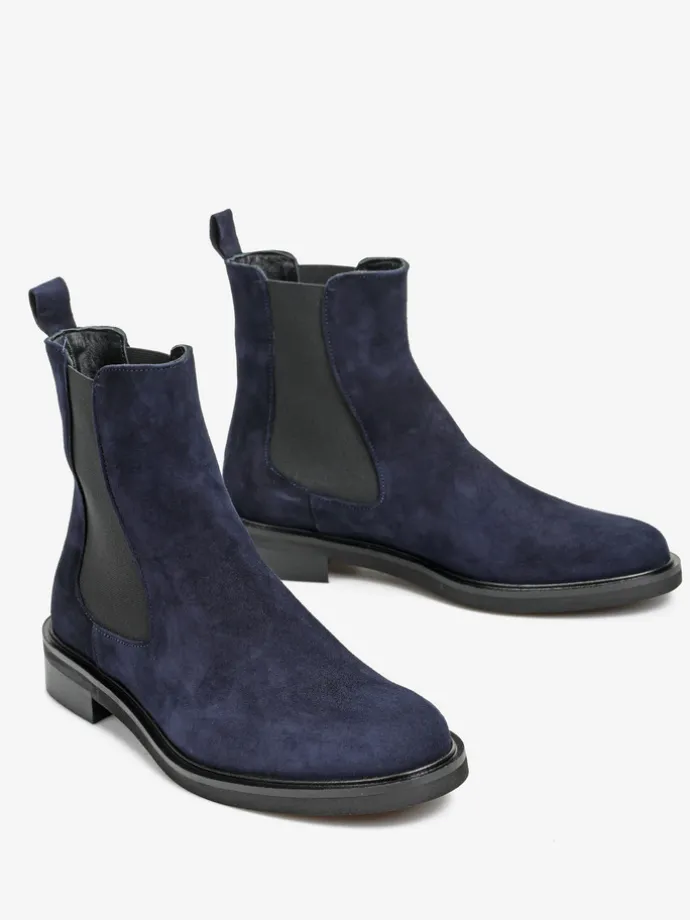 GRANATOWE SZTYBLETY HEGO'S MILANO