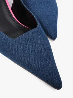 JEANSOWE SZPILKI Z ODKRYTĄ PIĘTĄ HEGO'S Milano