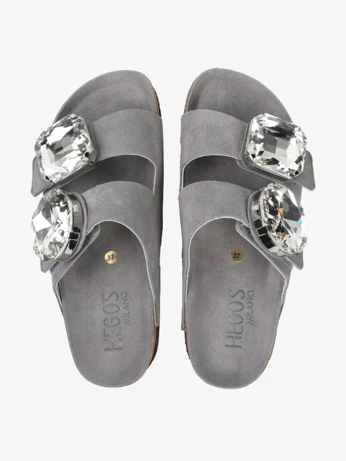 KLAPKI Z OZDOBNYMI KAMIENIAMI HEGO'S Milano