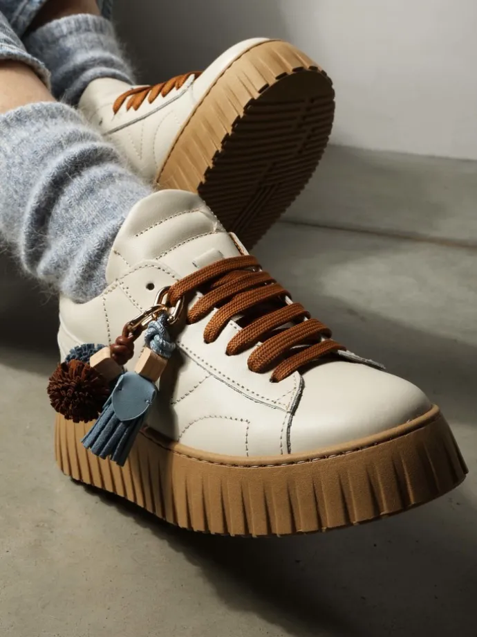 KREMOWE SNEAKERSY HEGO'S MILANO