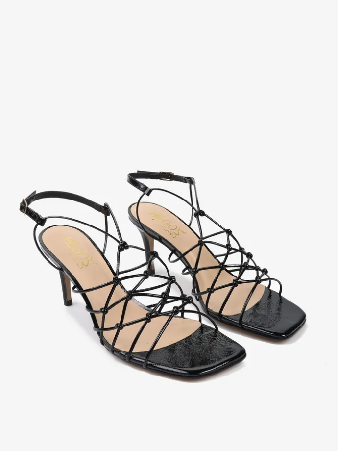 LAKIEROWANE SANDAŁY HEGO'S Milano