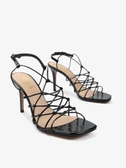 LAKIEROWANE SANDAŁY Z PLECIONKI HEGO'S Milano