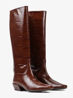 MODNE KOZAKI Z TŁOCZONEJ SKÓRY HEGO'S MILANO