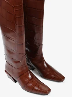 MODNE KOZAKI Z TŁOCZONEJ SKÓRY HEGO'S MILANO