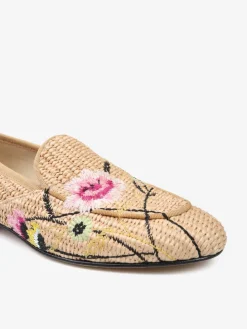 MOKASYNY Z HAFTOWANYMI KWIATAMI HEGO'S Milano