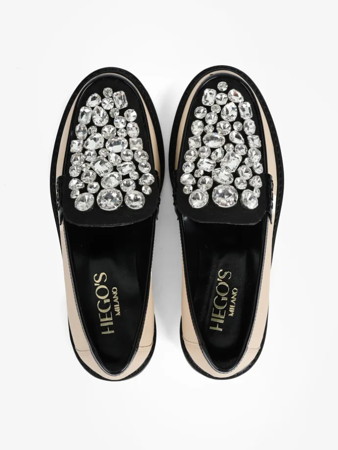 MOKASYNY Z KAMIENIAMI HEGO'S MILANO