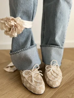 MOKASYNY Z KOKARDĄ Z PEREŁ HEGO'S Milano