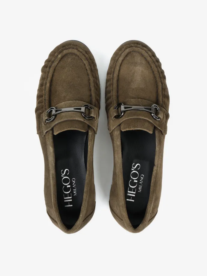 MOKASYNY Z METALOWĄ OZDOBĄ HEGO'S Milano