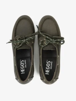 NUBUKOWE MOKASYNY ZE SZNURÓWKAMI HEGO'S Milano