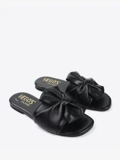 PŁASKIE KLAPKI ZOZDOBNYM WIĄZANIEM HEGO'S Milano