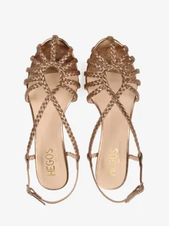 SANDAŁY NA NISKIM OBCASIE HEGO'S Milano