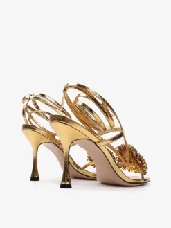 SANDAŁY Z OZDOBNYMI POMPONAMI HEGO'S Milano