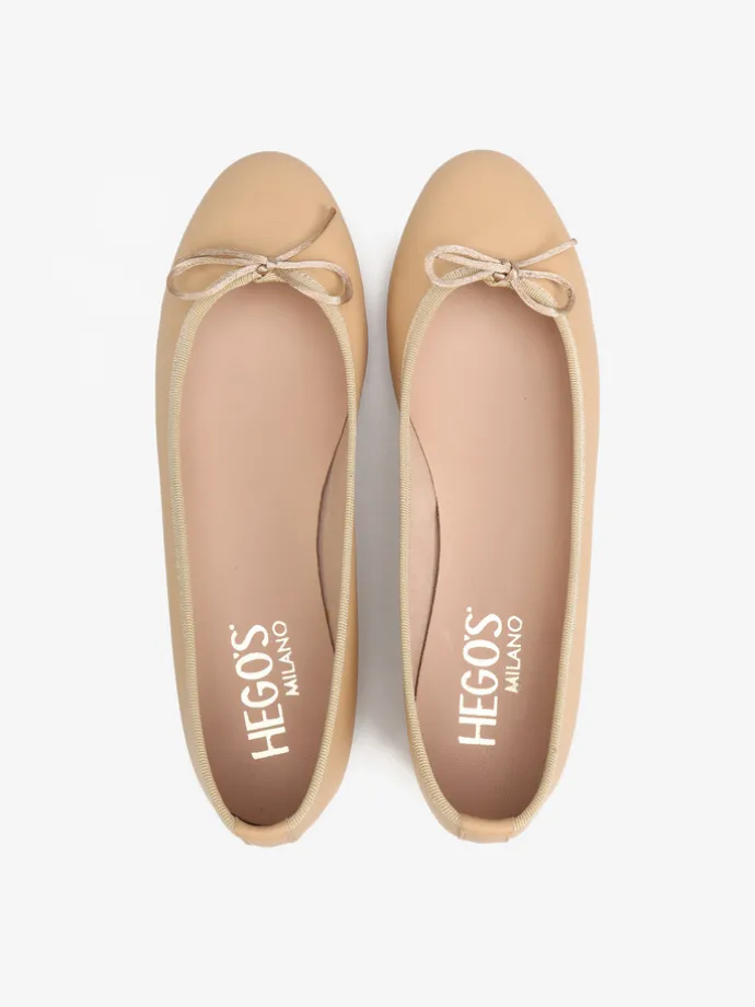SKÓRZANE BALERINY HEGO'S Milano