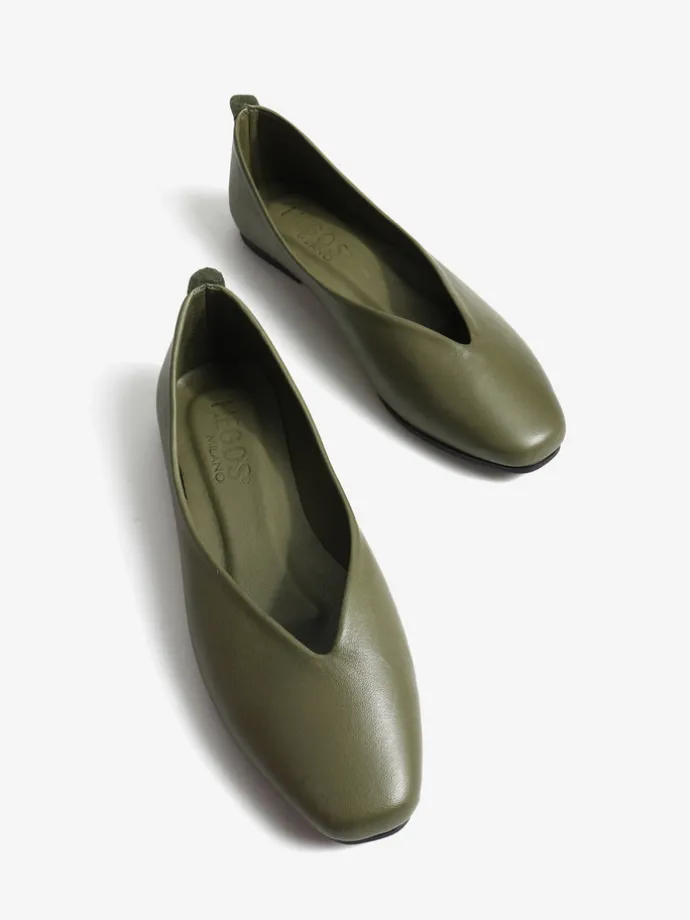 SKÓRZANE BALERINY HEGO'S Milano