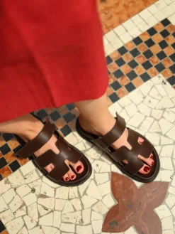 SKÓRZANE KLAPKI HEGO'S Milano