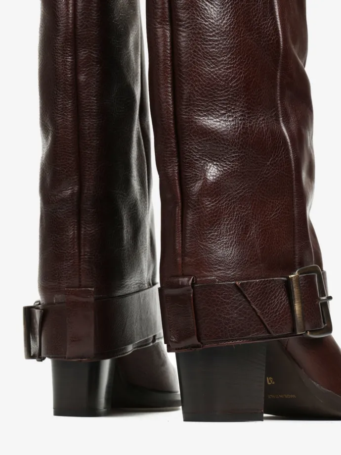 SKÓRZANE KOZAKI HEGO'S MILANO