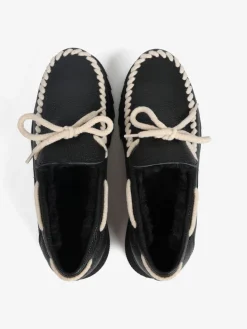 SKÓRZANE MOKASYNY Z PRZESZYCIEM HEGO'S Milano