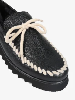 SKÓRZANE MOKASYNY Z PRZESZYCIEM HEGO'S Milano