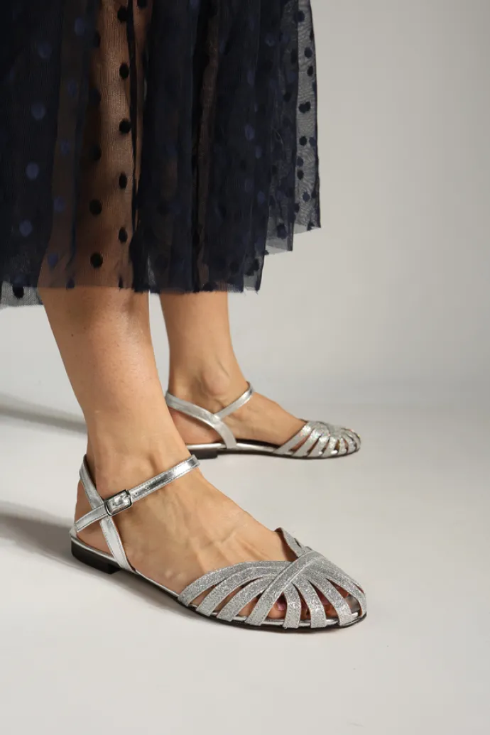 SREBRNE SANDAŁY HEGO'S MILANO