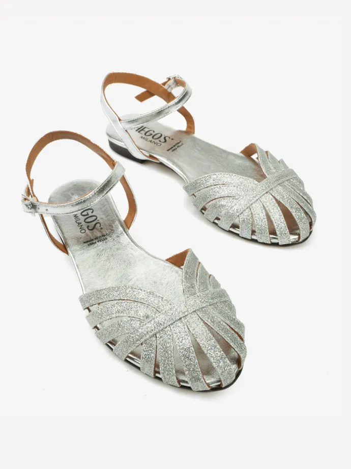 SREBRNE SANDAŁY HEGO'S MILANO