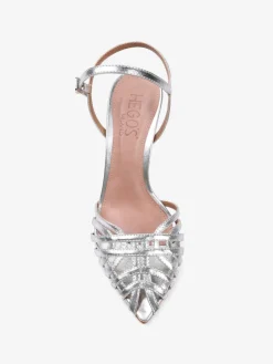 SREBRNE SANDAŁY NA SZPILCEHEGO'S Milano
