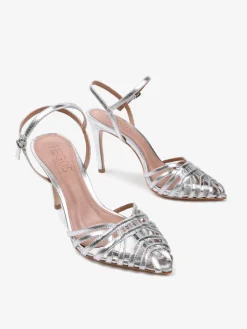 SREBRNE SANDAŁY NA SZPILCEHEGO'S Milano
