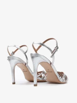 SREBRNE SANDAŁY NA SZPILCEHEGO'S Milano