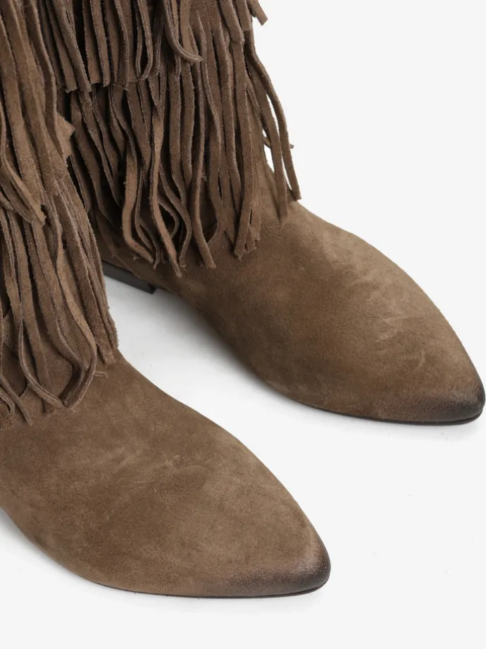 ZAMSZOWE KOZAKI Z FRĘDZLAMI HEGO'S MILANO