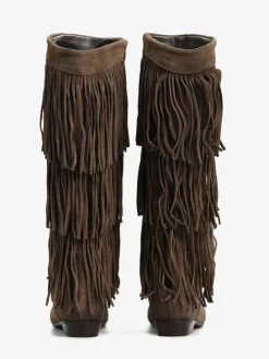 ZAMSZOWE KOZAKI Z FRĘDZLAMI HEGO'S MILANO