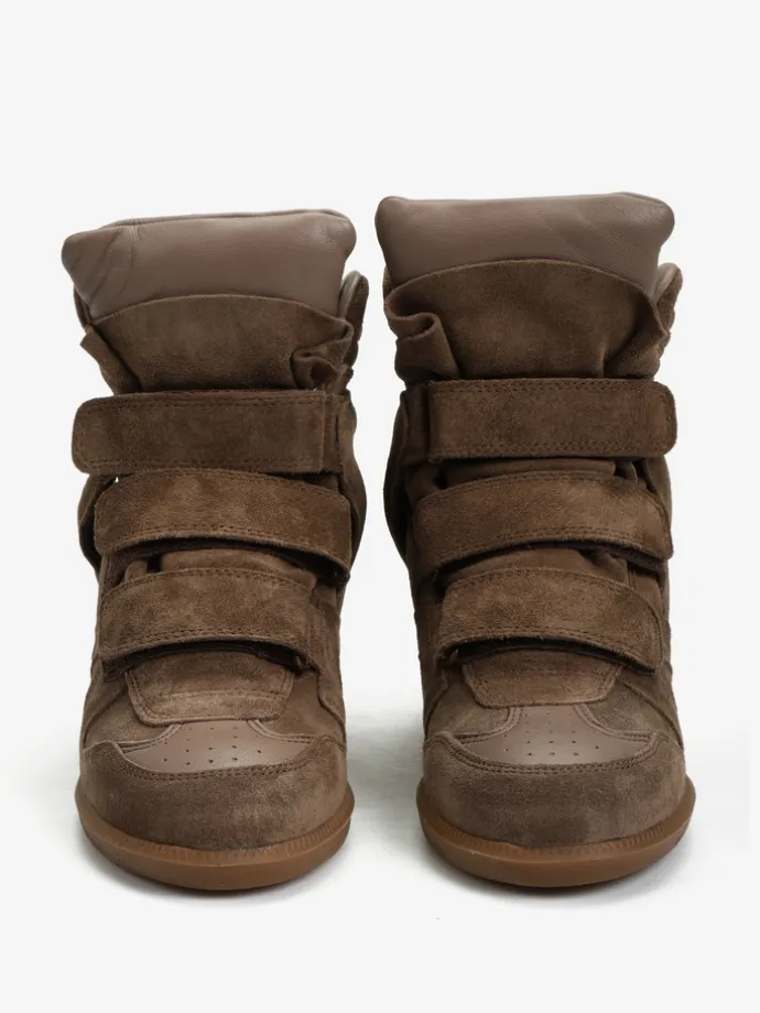 ZAMSZOWE SNEAKERSy Z UKRYTĄ KOTURNĄ HEGO'S MILANO