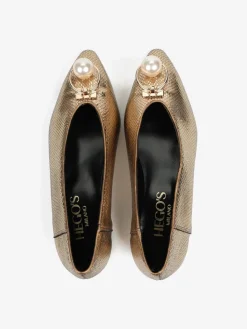 ZŁOTE BALERINY HEGO'S MILANO