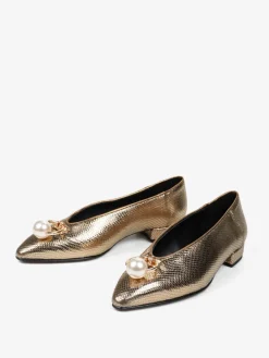 ZŁOTE BALERINY HEGO'S MILANO