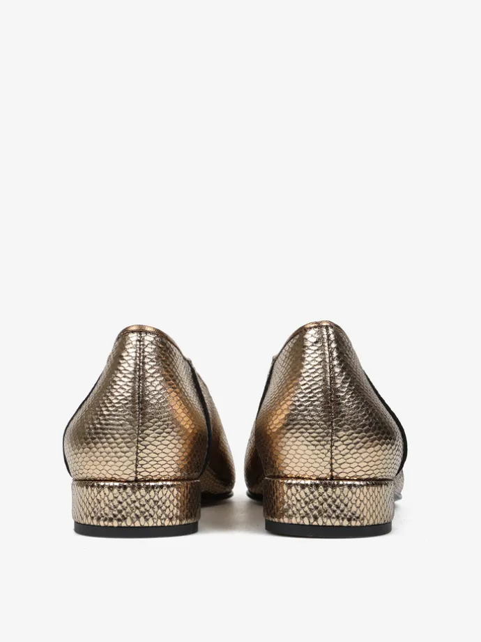 ZŁOTE BALERINY HEGO'S MILANO