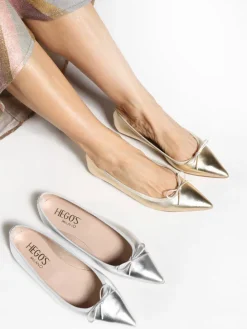 ZŁOTE BALERINY HEGO'S Milano