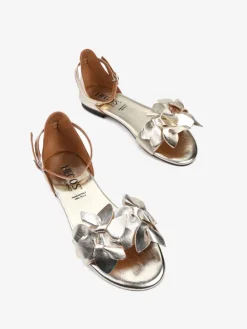 ZŁOTE SANDAŁY Z ZAKRYTĄ PIĘTĄ HEGO'S Milano