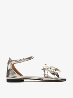 ZŁOTE SANDAŁY Z ZAKRYTĄ PIĘTĄ HEGO'S Milano